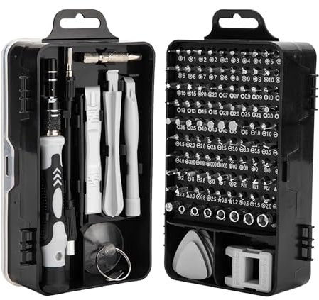 115-Piece Screwdriver Set – Comprehensive Precision Repair Tool Kit with Magnetic Tips for Electronics, Home Appliances, and DIY Projects
