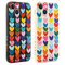 Coiwxmoi 2 Stück Hülle für iPhone 14 6,1 Zoll, Aesthetic Muster Design Mädchen Frauen Handyhülle, Weich Silikon Slim Motiv Stoßfest Case Kratzfeste Süßes Schutzhülle für iPhone 14, Herz 03