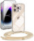 DiDaDi Cover per iPhone 16 Pro Max Trasparente con Cordino, Custodia con Regolabile Collana, Coque per iphone 16 Pro Max Avec Cordon, Antiurto Custodia con Laccio Case con Laccio Tracolla, D'oro