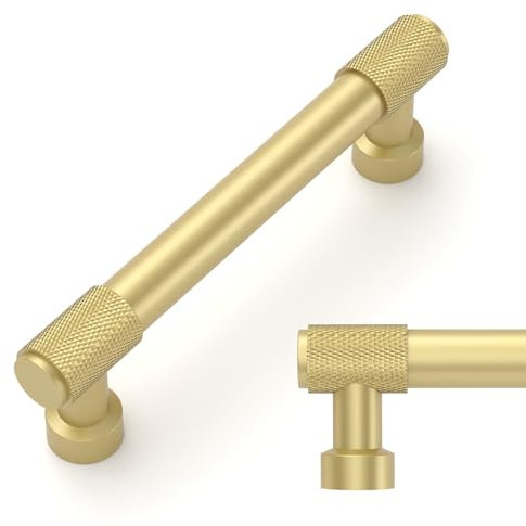 Amerdeco 10 Pieza Tiradores Cocina 96mm Tiradores Armarios Oro Tirador Puerta Tiradores Cajones de Muebles UK0070