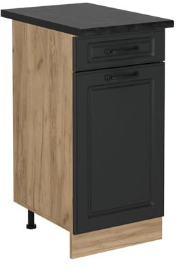 Vicco Meuble Cuisine R-Line, Anthracite Campagne, 40cm, PT Anthracite