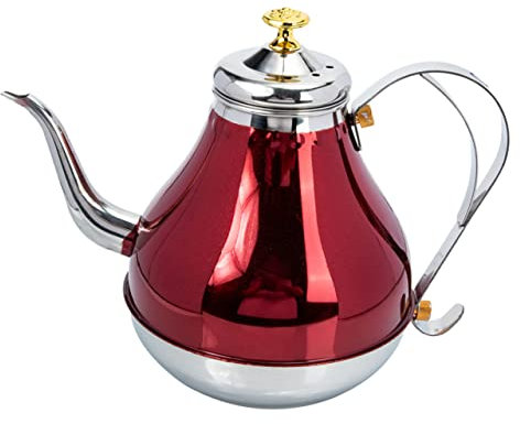 Tetera y tetera, Tetera grande Tetera Gongfu Estufa Mini Estufa Recipiente de acero inoxidable Recipiente for hervir agua Hervidor de agua Olla de viaje de metal for hervir agua