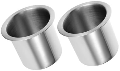 Cabilock 2 Portavasos Acero Inoxidable Compatible Autos Caravanas Resistente Desgaste