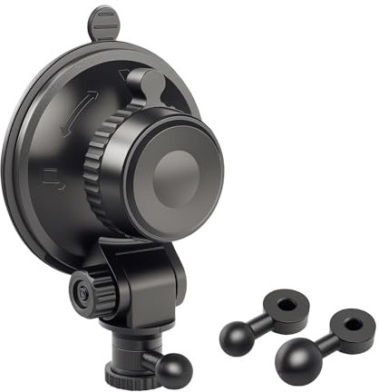 Universal Suction Cup Mount for Garmin Dash Cam Mount,Small Adjustable Angle Reusable Windshield Ball Stand for Garmin Mini 2 Mount, Fit Dashcam 45/47/55/57/65W/67W/Mini 3/X110/X310/Live,etc