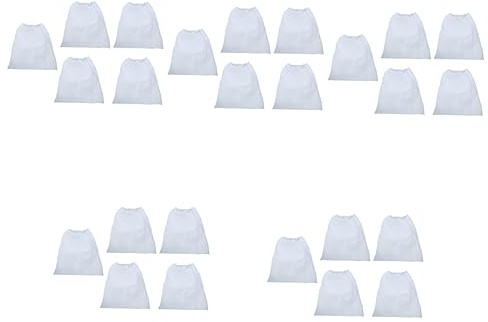 Veemoon 25pcs Thickened Non-woven Nail Dust Collector Bag Drill Dust Catcher Storage Container for Nail Technician