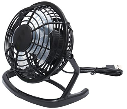 Uonlytech Mini Ventilateur Usb Silencieux Portable Pour Bureau Petit Ventilateur De Table Noir Pour Usage Personnel Et Déplacement