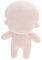 Yardwe Körperpuppe Baumwollpuppen Plüschtiere verkleiden PP Baumwolle Beige