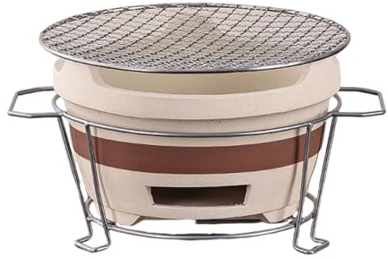 Ensemble réchaud compact en terre cuite, réchaud de camping | Japonais multifonctionnel for la préparation du thé, idéal for les fêtes à la maison, les barbecues et(20.5cm)