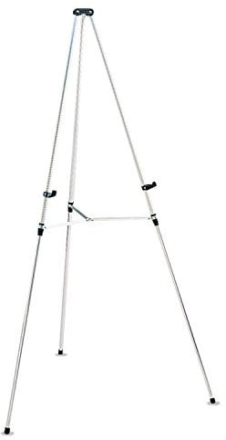 Nobo Telescopic Display Flipchart Easel with adjustable Tripod Stand, 12 kg Capacity, 105 x 78 x 945 mm, Grey