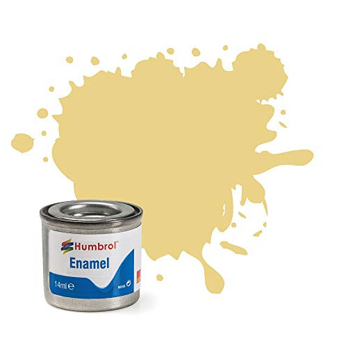 Humbrol Model Paint - AA1136 No 103 Cream - Matt - Tinlet No 1 (14ml), Enamel Paints for Models, Plastic, Metal, Wood, Glass, Ceramics and More, Enamel Touch Up Paint - Hobby Paint Tin for Craft Kits