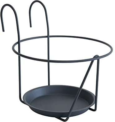 Louis Moulin Porte-Pots Soucoupe Crochet 20-22 cm - Anthracite - Made in France