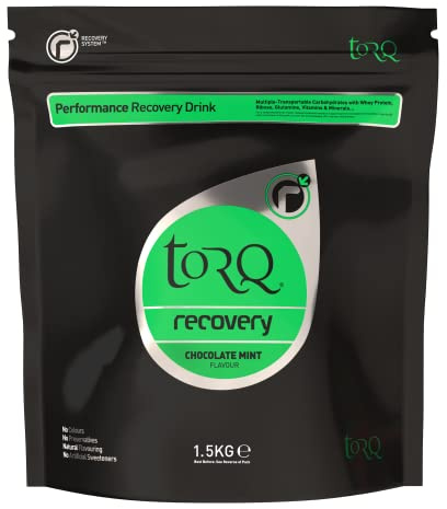 Torq Recovery Drink Chocolate Mint - Rapid Recovery Drink Powder -Whey Protein Isolate/Glutamine/Ribose - Post Workout Protein Powder, 11.5 g of Protein, 30 Servings - 1.5kg