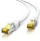 7.5m CAT 7 Network Gigabit Ethernet LAN cable - 10000 Mbit s - patch cable - Cat. 7 raw cable S FTP PIMF shielding with RJ45 connector - Switch Router Modem Access Point