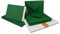50x Faltkarten SET DIN A6/C6 mit Brief-Umschlägen in Dunkel-Grün - inklusive Einleger - 14,8 x 10,5 cm - Premium Qualität - FarbenFroh