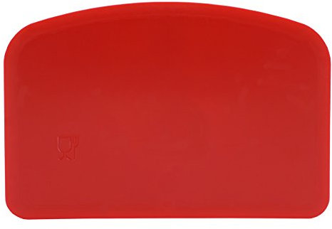 Limpiado Schaber Schlesinger Standart Teigschaber Teigspachtel aus flexiblem Polypropylen HACCP IFS lebensmittelecht 120°C Hitzbeständig (Maße: 146 x 98 x 1,65 mm)