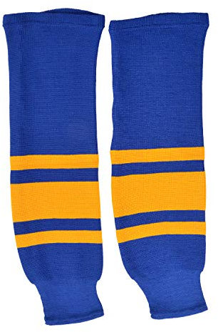 Schanner Unisex Sher-wood Nhl Hockeystutzen, Blau/Gelb, Senior EU