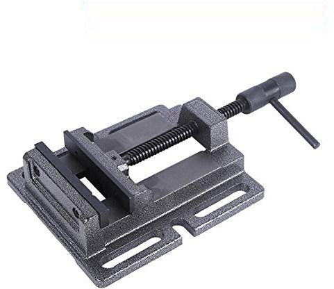 KATSU Tornillo de Prensa de Taladro de 75mm, Abrazadera de Banco de Taladro de Columna Tipo Alemán de Calidad Profesional para Talleres y Fresadoras 4022743
