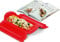 Lékué Kit Estuche de vapor, 1,2 personas + libro de recetas Guia Indispensable + bandeja, silicona platino rojo, 600 ml