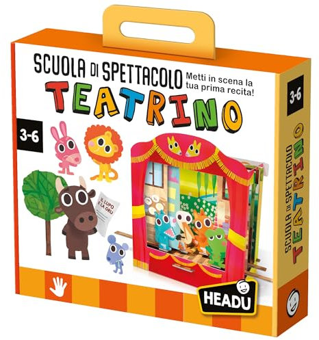 Headu Scuola Di Spettacolo Con Il Teatrino Metti In Scena La Tua Prima Recita It23653 Gioco Educativo Per Bambini 3-6 Anni Made In Italy