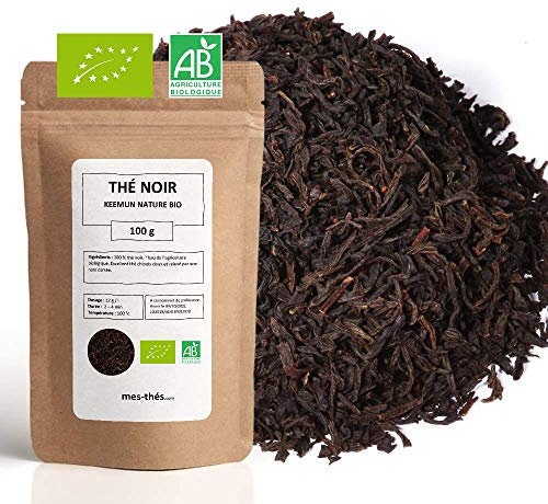 Thé Noir Bio Keemun - 100g (40 tasses) - Thé en vrac 100% Agriculture Biologique - Mes-Thés