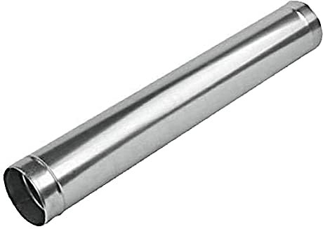 Starres Metallrohr, Lüftungsrohr aus verzinktem Stahl, Schornsteinauskleidung, Kanalrohr, 1000 mm/1 m (110 mm)