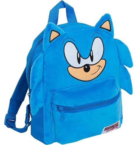 Sonic The Hedgehog Offizieller 3D Plüsch Rucksack Kinder Jungen Mädchen Sega Schule Buch Mittagessen Sport Reise Tasche Rucksack