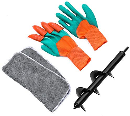 SGerste 30 x 7 cm Tierra Plantador espiral taladro agujero excavador eléctrico jardín taladro kit