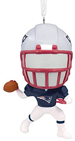 Hallmark NFL New England Patriots Bouncing Buddy Weihnachtsschmuck, Kunststoff