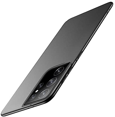 Samsung Galaxy S21 Ultra Case 5G, Ultra Slim Mate Funda para teléfono móvil Funda Protectora antirrayas a Prueba de Golpes Funda rígida antihuellas Funda Protectora Dura para PC 6,8 Pulgadas (Negro)