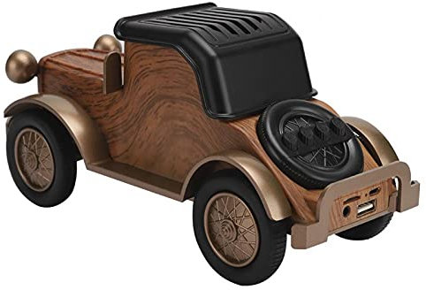 Dilwe Vintage Car Shape Wireless Speaker, Soundbox Retro Car Shape Bluetooth Equipment, Support Bluetooth/USB/TF/FM radio, 1500mA Portable Multifunctional Speaker, Decorated Hands Free Speaker