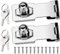 BOFUS Keyed Lock Hasp 2pcs,90 Degree Hasp Lock Rotation Knob Metal Locking with Key for Doors Cabinets Cupboard Drawer Gate Cord with Lock for Locking Shed Doors Cabinets Boxes Furniture