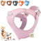 PUPAKIOTTI Brustgeschirr für kleine und mittelgroße Hunde, Leder-Hundegeschirr, ergonomisch und verstellbar, verfügbar Handgemacht in Italie (M-L, Baby Pink)
