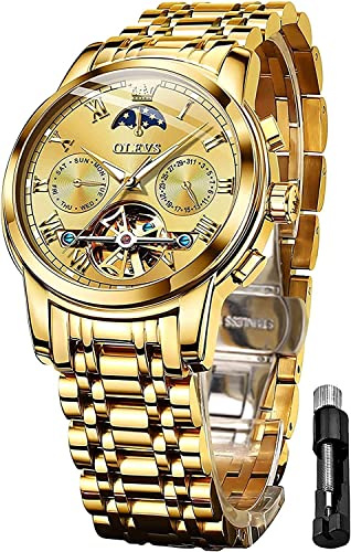 OLEVS Casual Watch OLS-FR-G6638, Gold, Bracelet
