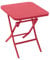 Hespéride - Mesa Auxiliar de jardín Cuadrada Greensboro Rojo Grosella - 40 x 40 cm