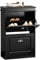 SoBuy Zapatero Estrecho para Entrada y Recibidor - Mueble Zapatero Negro con 2 Solapas y Gran Capacidad - Zapatero Armario 54x24x83cm para Pasillo Estrecho, Recibidores, Dormitorio, FSR78-SCH