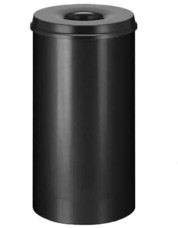 Selbstlöschender Papierkorb Mülleimer 50 Liter schwarz Höhe 63cm