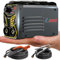 GZ GUOZHI Saldatrice a bastone, piccola mini portatile, 110 V 130 A ARC MMA saldatrice con cavo porta elettrodo da 3 m e morsetto da lavoro da 3 m, display digitale IGBT Inverter Saldatore, saldatore