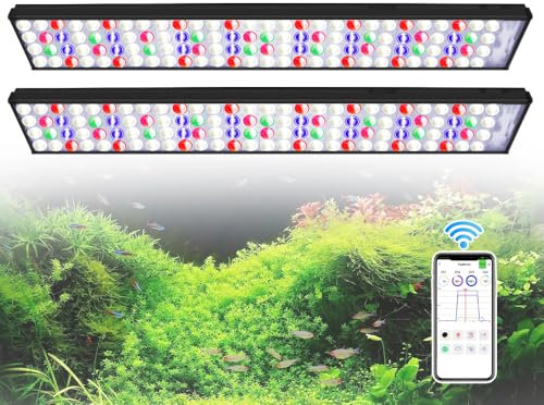 PopBloom led aquarium beleuchtung süßwasser pflanze mondlicht aquarium vollspektrum led aquarium beleuchtung süßwasser aquarium beleuchtung für 150-190 cm Becken