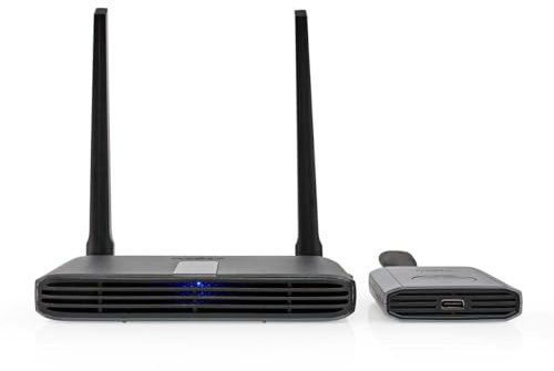 Nedis Wireless HDMI ™ Übertrager | WLAN | 2400-5000 MHz | 30.0 m (Sichtlinie) | Maximale Auflösung: Full HD 1080p | 1.65 Gbps | IR-Rücksendefunktion | Grau