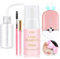 EMEDA Lash Shampoo for Lash Extensions Lash Cleaning Kit with Lash Fan Dryer, Brush, Wash Bottle, Hair Band, Oil Free Foam Soap Cleaner Lash Bath Kit, Lash Wash Eyelash Extension Cleanser