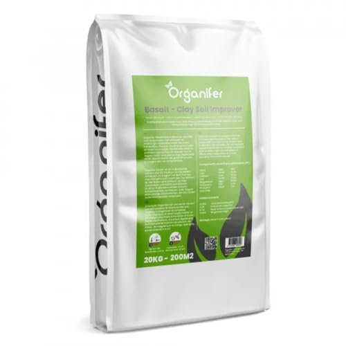 Harina De Basalto - 20 Kg - Harina De Piedra Primaria Natural Para Plantas Sanas Y Mejora Del Suelo - Rica En Oligoelementos - Organifer