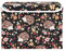 FRODOTGV Childish Floral Red Flower Hedgehog storage box with lid folding and waterproof sturdy handle tub totes large for blanket book quilt