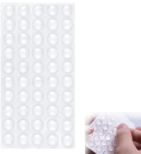 Transparent Rubber Feet for Chopping Boards, 50 Pcs Self-Adhesive Bumper Pads, Non-Slip Sticky Pads for Electronics, Glass, and Craft Projects