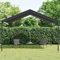Tidyard Pérgola de Jardín Cenador Gazebo Cenador para Jardín Patio o Terraza con Techo,Toldo para Patio Terraza,Acero y Tela Gris Antracita 4x3 m,Resistente al Agua y UV