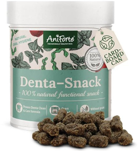 AniForte Denta Snack for dogs 300g - natural dental care, against dog bad breath, dog treats for healthy teeth & prevention, oral hygiene dental care snacks grain-free