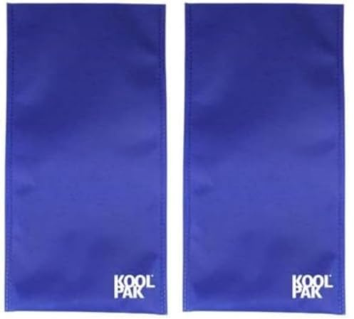 Koolpak Luxury Reusable Hot & Cold Gel Pack Large (12 x 29cm) with Non-Woven Sleeve - Twin Set (Pack of 2)