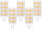 Tupolife G4 LED Dimmbar 12V Lampe Warmweiss 3000K, 3W Leuchtmittel ersatz 30W G4 12V Halogen Birnen, 350LM AC/DC 12-24V, 5er-Pack