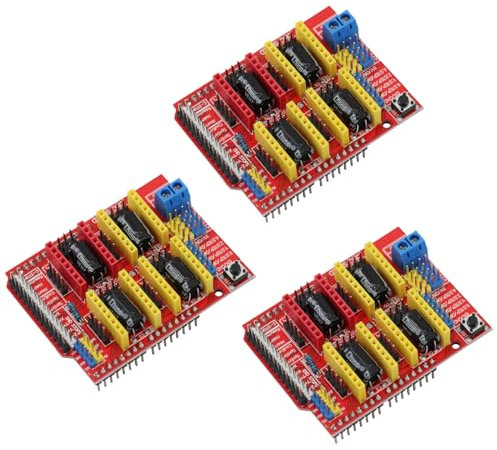 Heevhas 3PCS CNC-Schild V3-Graveur Erweiterungsplatine Entwicklungs-Board Antriebsplatine für A4988 für Arduino für 3D-Drucker