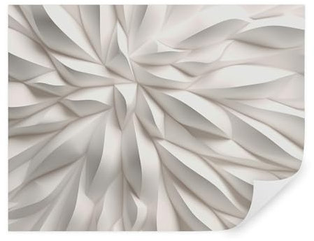 Tapeko Papier Peint 3D Panoramique 260x180 cm style Fleurs en plâtre 3d Papier Peint intissé pour Chambre Salon Personnalisé Décoration Murale u95250