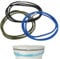 Qianyu 3 Pcs Extra Large Rubber Bands Multifunction Trash Can Bands Set Adjustable Colorful Garbage Can Elastic Bands Strong Elasticity Litter Box Holder Straps for Home Kitchen Office School